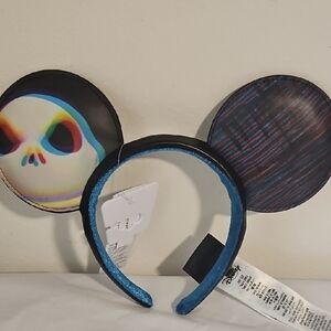 New Disney Parks Halloween The Nightmare Before Christmas Jack Mickey Ear Headba